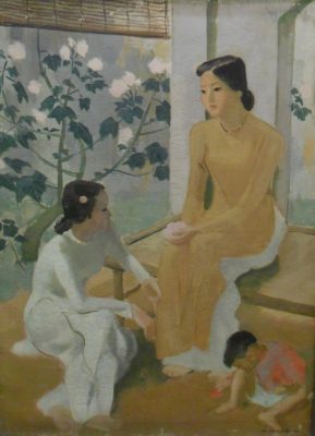 Tranh-Hai-thieu-nu-va-em-be-cua-To-Ngoc-Van-hanhtrinh100namkynguyenhoihoasonmaivietnam-04.jpg